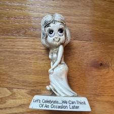 Russ Berrie 1976 Figurine Let's Celebrate We Can Think Of An Occasion Later picture