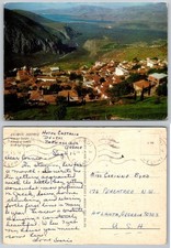 Vintage 1971 Delphi Greece Panoramic View Postcard Corinthian Gulf picture