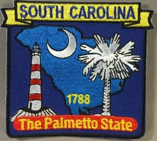 State  South Carolina the Palmetto State patch picture