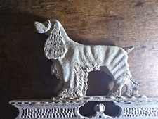 Vintage Aluminum Sand Cast Dog 15in Mail Box Plaque/Weathervane picture