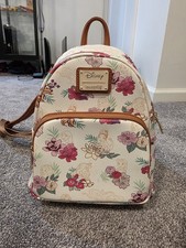 Disney Loungefly Princess  Fall Floral  Flowers   Mini Backpack with Wallet picture