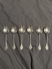 Set Of Six Sven Berg Pewter 7 1/8th Inch Spoons Colonial Williamsburg Getty picture