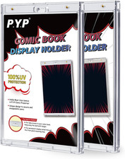 2Ct Magnetic Comic-Book Display Cases - Crystal Clear One Touch Comic Book Holde picture
