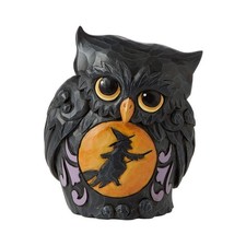 Jim Shore Mini Halloween Owl with Scene 6010675 NEW for 2022 Halloween picture
