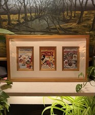 Premium Wood Framed Mickey Mouse Art Trio - Vintage 1930s Disney Prints picture