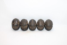 ANCIENT EGYPTIAN PHARAONIC STATUE small stone 5 scarab Beetle sculpture Handmade picture