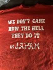 RARE VINTAGE 1970s HARLEY DAVIDSON ANTI JAPANESE MOTORCYCLE T-SHIRT Daytona Fla. picture