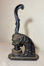 antique 1903 NJ Sunday School lion figural seal notary public  press embosser picture