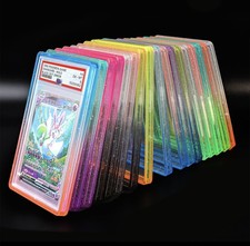 BULK 50 * Graded PSA Slab Guards Protection bumper TPU Case w. Clear Backplate picture