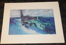 WWI B25 TAKE OFF DOOLITTLE RAID ON TOKYO 1942 Herbert Mott USAF Art Print Poster picture