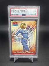 2001 Topps Marvel Legends #3 The Invisible Woman PSA Mint 9 picture