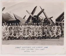 Original 1947 US Navy Photo Light Carrier Air Group One USS Saipan CVL-48 Pilots picture