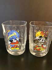 Vintage 2000 McDonald's Walt Disney World Millennium Glasses Set of 2  picture