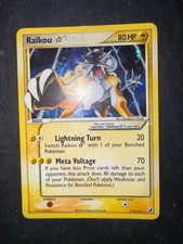 Pokemon Raikou Gold Star 114/115 Ex Unseen Forces Holo ENG WOTC 2006 picture