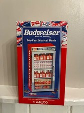 Vintage Budweiser Die Cast Musical Bank, NIB, Classic find  450030 picture