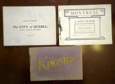 Lot of 3 Vintage 1900s Canada Souvenir Photo Books Montreal Quebec Kingston picture