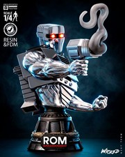 1:6 ROM Spaceknight Marvel Fan Art UNPAINTED Resin Portrait Bust picture
