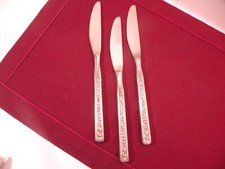 Set Of 3 Stanley Roberts Stainless Japan PARMA Pattern Dinner Knives 8 3/4