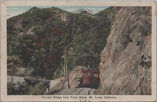 Postcard Circular Bridge from Track Below Mt Lowe CA  picture