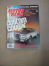 Motor Trend Magazine January 1977 Mercury Cougar Vintage Ads Tech Ford GM BMW picture