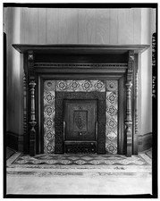 Ornate Victorian Fireplace Mantel 1900s Historic American Buildings Survey picture