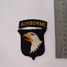 Vintage 101st Airborne Patch & Tab Cut Edge Screaming Eagle 1950s Vietnam War picture