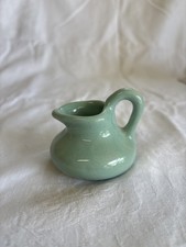 Small Vintage Ceramic Pitcher in Light Green picture