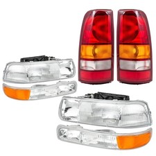 Headlight Assembly Tail Light Combo for 1999-2002 Chevy Silverado 1500 picture
