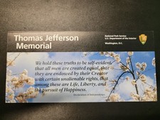 Thomas Jefferson Memorial - NPS UniGrid - NEW Brochure/Map picture