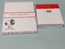 Two Graphique Charlie Brown Snoopy Peanuts Christmas Notepads New in Wrappers picture