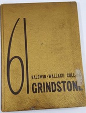 Baldwin-Wallace College 1961 Grindstone Yearbook Gold Hardcover Vintage picture