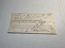 1897-98 First National Bank of Hudson NY Promissory Note picture