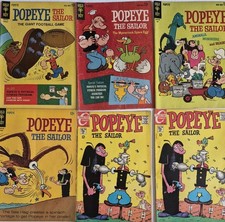  Popeye The Sailor Man Comic Lot (6) #71-94* FN VG 1963 Bud Sagendorf Silver Age picture
