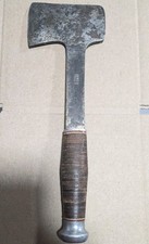 Rare Vintage Boker Stacked Leather Washer Camp Hatchet Axe, Collectible Boker US picture