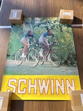 Vintage Original Schwinn Promotional Advertising Poster rare old bike shop find picture
