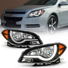 - for 2008-2012 Chevy Malibu [LED Tube Style] Headlights Headlamps Assembly Repl picture