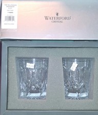 Waterford Millennium Collection Toasting Double Old Fashions Pair 
