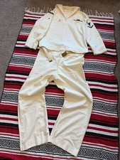 50s US Navy Sailor Distressed Full Uniform With Belt- USS Cadmus picture