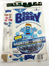 RARE Vintage 1985 General Mills Boo Berry Monster Cereal Box Series 1 Ghosts picture