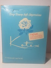 NEW Vintage Kotex Feminine Pads Downy 1959 Feminine Deodorant Napkins FULL PROP picture
