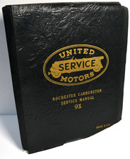 Vtg 1955 Rochester Carburetor Factory Parts Adjustment & Service Manual 9X  *VG* picture