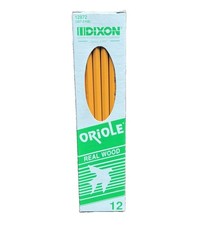 Dixon Ticonderoga Oriole Real Wood Pencils Non-Toxic,USA 12872 #2|VTG Stationery picture