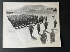 Vintage US Army Marching Soldiers Military Parade Photo Lennie Camp picture