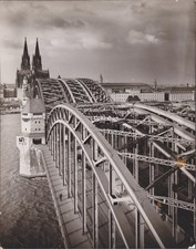 Vintage Original 1930s Köln Photo - Hohenzollern Bridge & Cathedral W. Matthäus picture