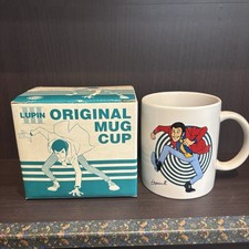 Lupin III Vintage ESSO Original Mug Cup Japan Promo Ceramic Unused Box picture