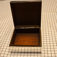 Antique Art Deco Solid Silver Cigarette Case Box Guilloche Industria Argentina picture