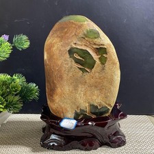 3.9kg  Burmese Jade Rough Jadeite Jade Untreated Green Specimen collectible picture