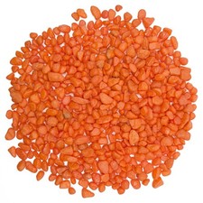 Orange Pebbles for Crafts, 0.9 Pound Natural Polished Aquarium Gravel, Decorativ picture