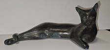 VTG Bronze Pierre Chenet-Style Lounging Siamese Cat Unmarked picture