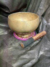 Rare Antique Deep sound Healing Yoga handmade Singing Bowl 6.7